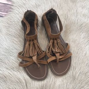 Minnetonka tassel sandals